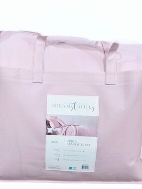 Dream Stories Rose Pink King Comforter Set 104”x90”